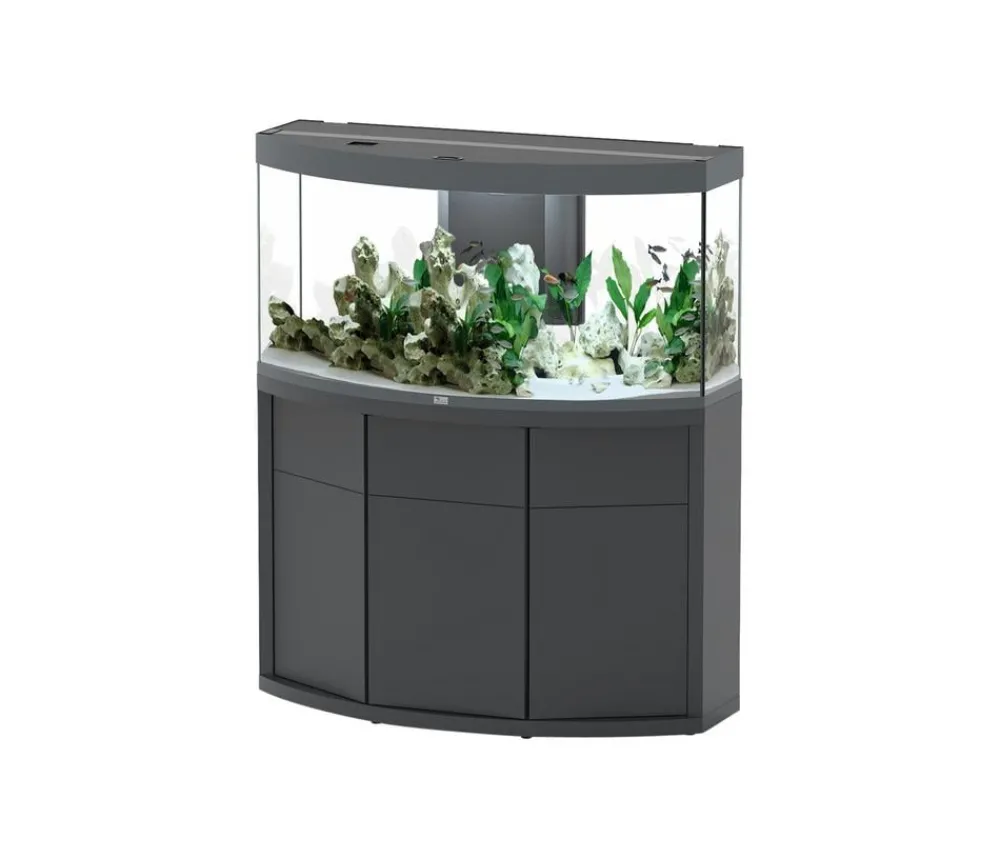 aquatlantis Aquarium Kombination Sublime Ultra Horizon 120, ca. B120,5/H143,9/T49 cm, 359 l Dunkelgrau Discount