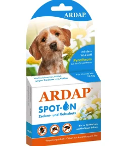 ARDAP® Ungezieferschutz|Hundepflege & Hygiene - Zecken- und Flohschutz Spot-On für kleine Hunde, 3 x 1 ml