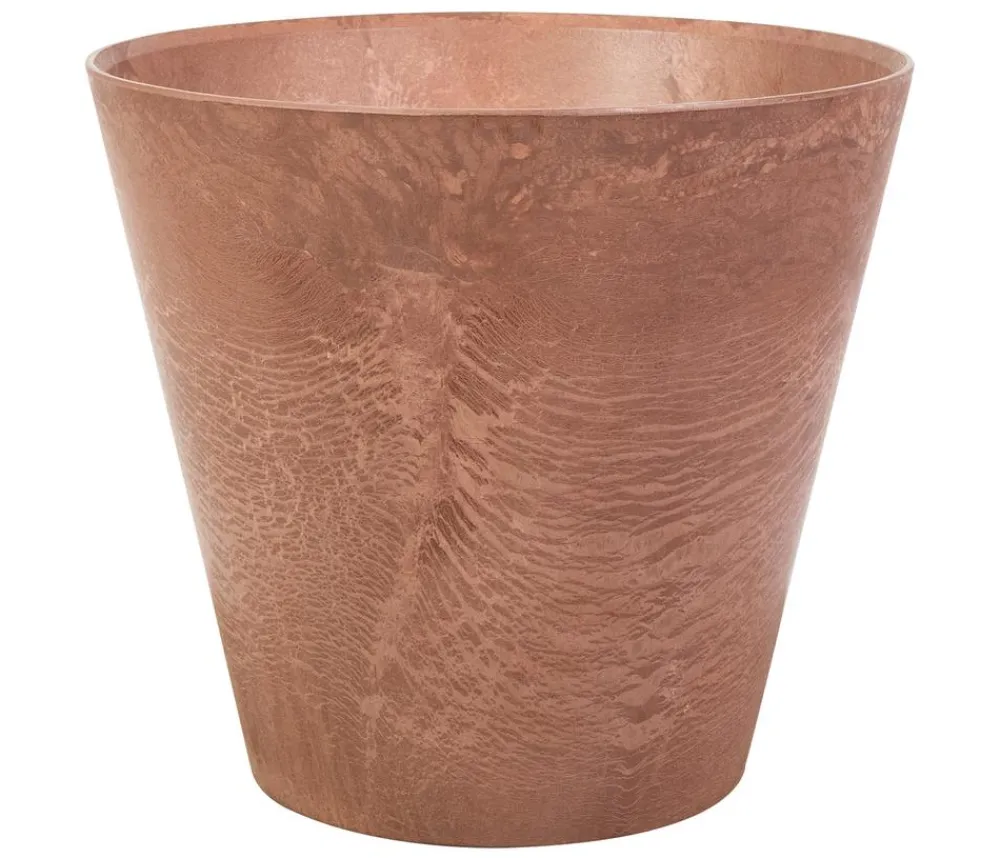 Artstone Blumentöpfe & Übertöpfe - Kunststoff-Blumentopf Claire, rund Braun