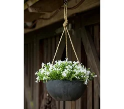 Artstone Kunststoff-Hängeampel Fiona, rund, Ø 25 cm Schwarz Online