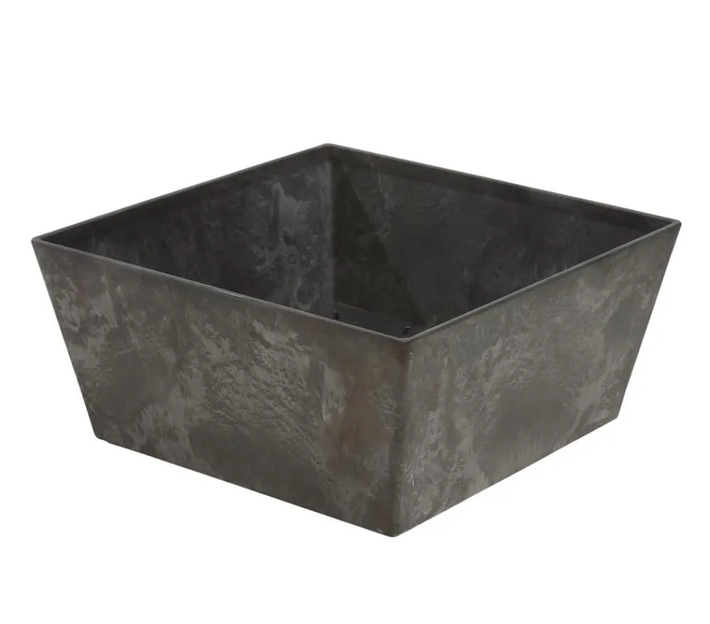 Artstone Kunststoff-Schale Ella, quadratisch Schwarz New