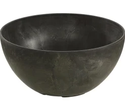 Artstone Blumenampeln & -Schalen - Kunststoff-Schale Fiona, rund, ca. Ø31/H15 cm Schwarz