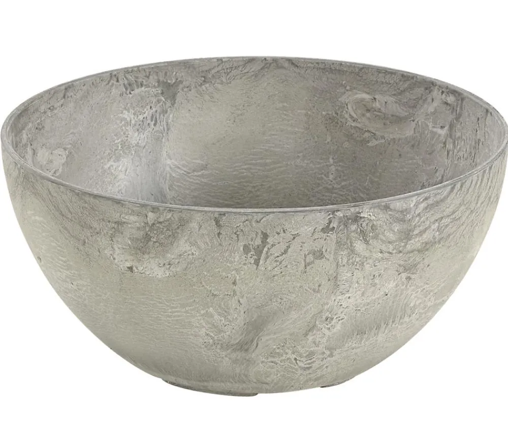 Artstone Kunststoff-Schale Fiona, rund, ca. Ø31/H15 cm Grau Best