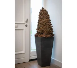 Artstone Vasen|Blumentöpfe & Übertöpfe > Kunststoff-Vase Ella, eckig,