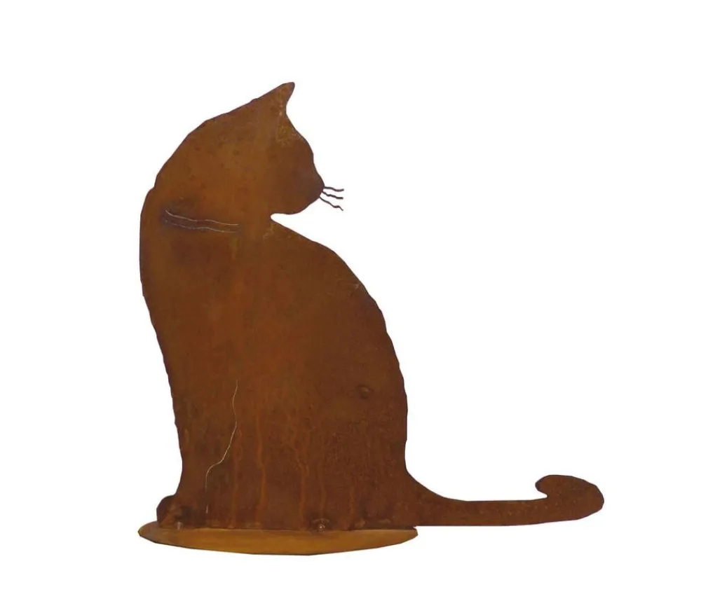 Badeko Mehr Gartendekoration|Gartenzwerge & Gartenfiguren > Metall-Katze Tom, ca. H30 cm