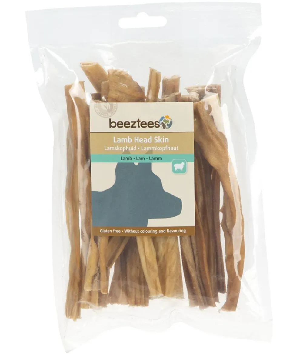 beeztees Hundeleckerlies > Hundesnack Lammkopfhaut