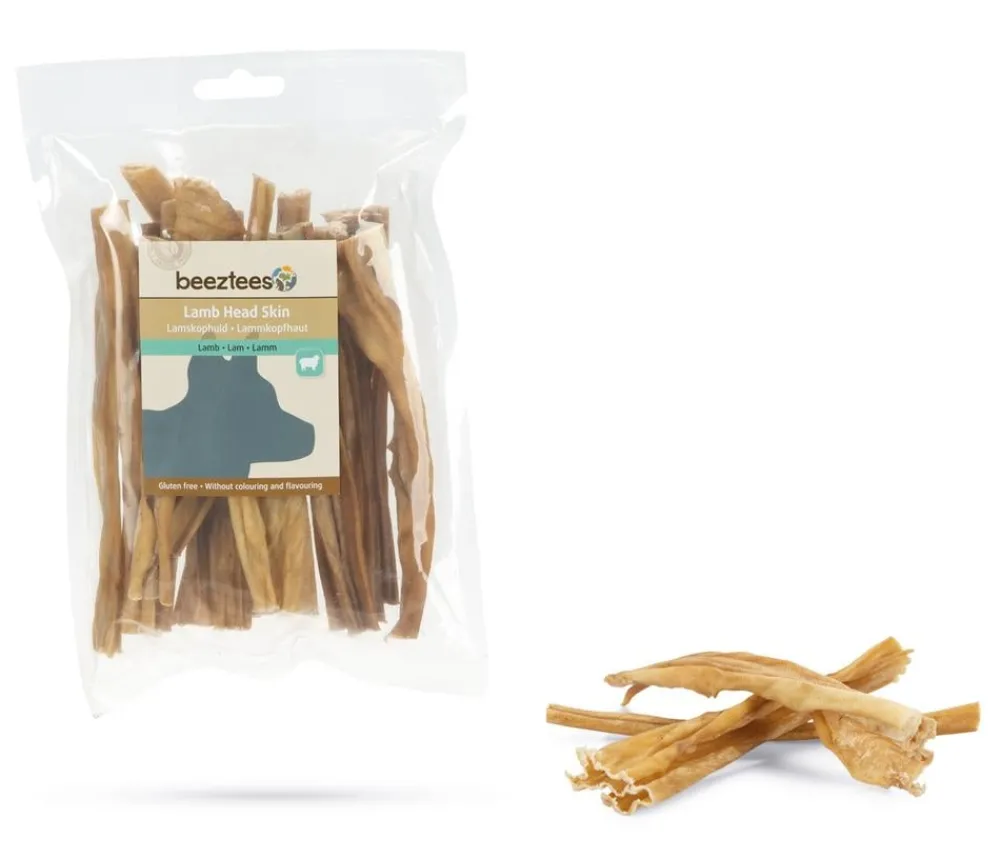 beeztees Hundeleckerlies > Hundesnack Lammkopfhaut