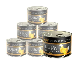 BELCANDO® Nassfutter für Hunde Single Protein Adult, 6 x 200 g Hot