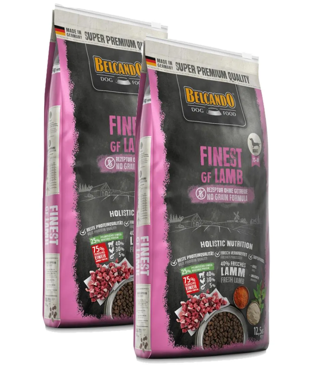 BELCANDO® Trockenfutter Hund - Trockenfutter für Hunde Finest GF, Lamb