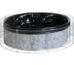 Bellissa Hochteich Bausatz, 146 x 146 x 40 cm Hellgrau Best