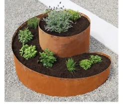 Bellissa Hochbeete & Frühbeete > Kräuterspirale Corten, ca. B140/H80/T130 cm