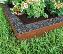 Bellissa Mähkanten & Beetkanten - Rasenkante Corten, ca. B118/H13 cm Braun