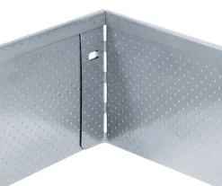 Bellissa Rasenkante mit Noppenstruktur, ca. B118/H13 cm Silber Discount