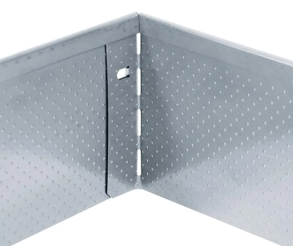 Bellissa Rasenkante mit Noppenstruktur, ca. B118/H13 cm Silber Discount