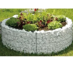 Bellissa Stahl-Hochbeet, rund Silber Clearance