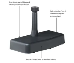 beo Schirmständer - Balkonschirmständer, 20 kg Anthrazit