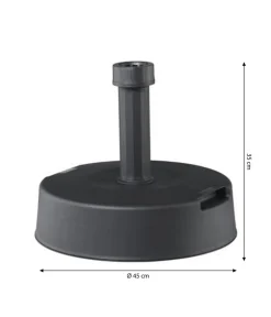 beo Beton Schirmständer, 30 kg Dunkelgrau Clearance