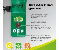 Bio Green Elektro-Gewächshausheizung 135 W mit integriertem Thermostat, ca. B100/H5/T5 cm Grün Sale