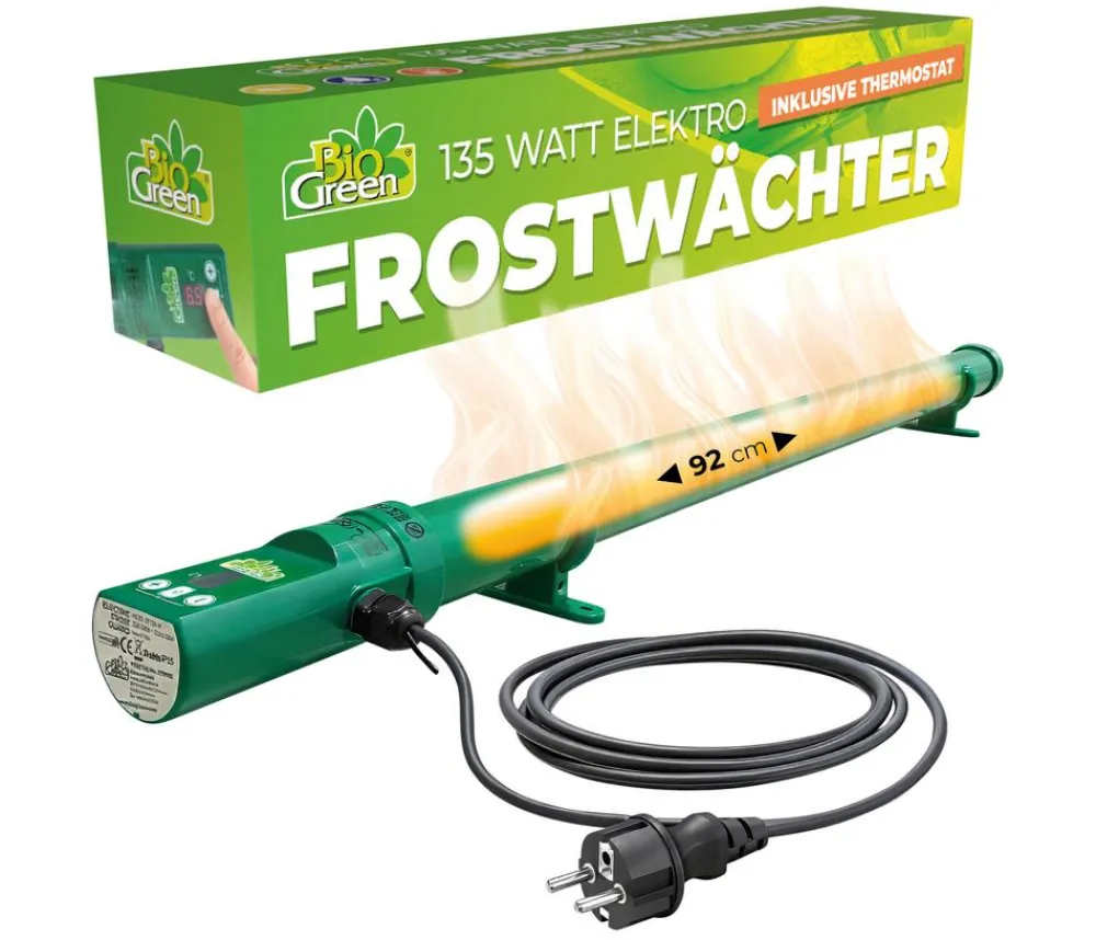 Bio Green Elektro-Gewächshausheizung 135 W mit integriertem Thermostat, ca. B100/H5/T5 cm Grün Sale