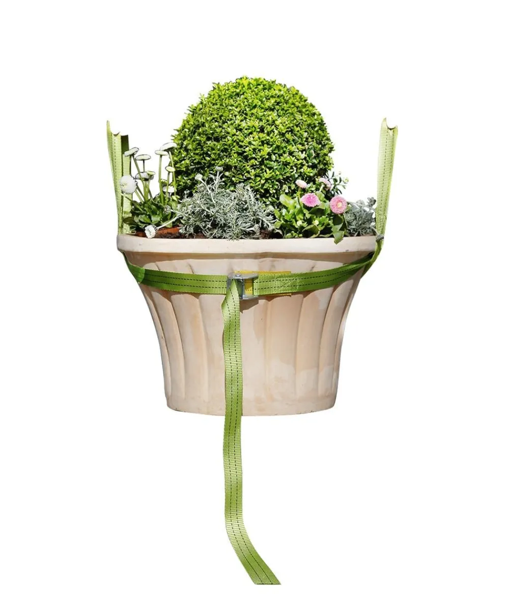 Bio Green Mehr Blumentopfzubehör - Tragegurt für Kübelpflanzen, , ca. L250/B3,5 cm Grün