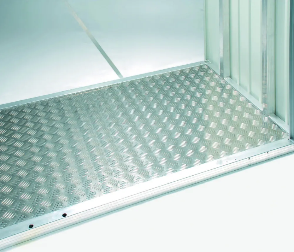 biohort Bodenplatte Europa, Neo, Geräteschrank und WoodStock® Silber