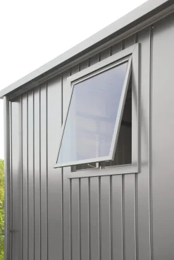 biohort Fenster & Türen - Fenster für Gerätehaus HighLine, AvantGarde und Panorama, ca. B188/H2,5/T81,4 cm Silber