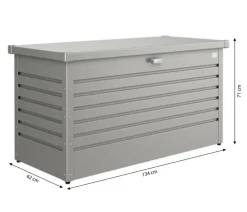 biohort Aufbewahrungsboxen - FreizeitBox 130, ca. B134/H71/T62 cm Quarzgrau