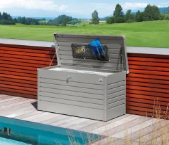 biohort Aufbewahrungsboxen - FreizeitBox 130, ca. B134/H71/T62 cm Quarzgrau