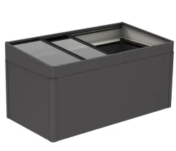 biohort Frühbeetaufsatz 2x1, ca. B200,2/H28,5/T101,8 cm Dunkelgrau