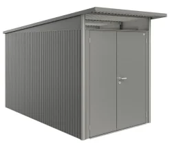 biohort Gerätehaus AvantGarde® Gr. A4, ca. B180/H222/T380 cm Quarzgrau Sale