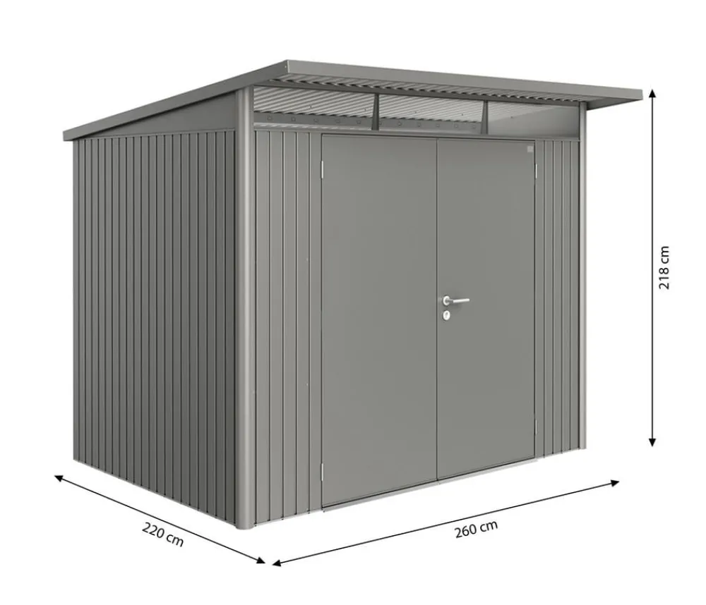 biohort Gartenhäuser & Gerätehäuser > Gerätehaus AvantGarde® A5, ca. B260/H218/T220 cm