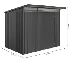 biohort Gartenhäuser & Gerätehäuser > Gerätehaus AvantGarde® A5, ca. B260/H218/T220 cm