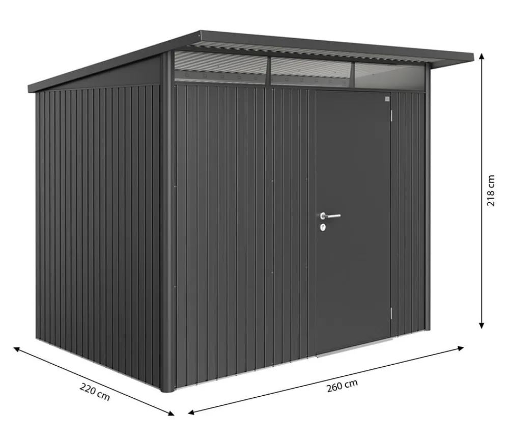 biohort Gartenhäuser & Gerätehäuser > Gerätehaus AvantGarde® A5, ca. B260/H218/T220 cm