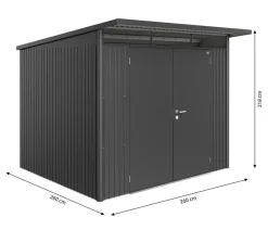 biohort Gartenhäuser & Gerätehäuser > Gerätehaus AvantGarde® Gr. A6, ca. B260/H218/T260 cm