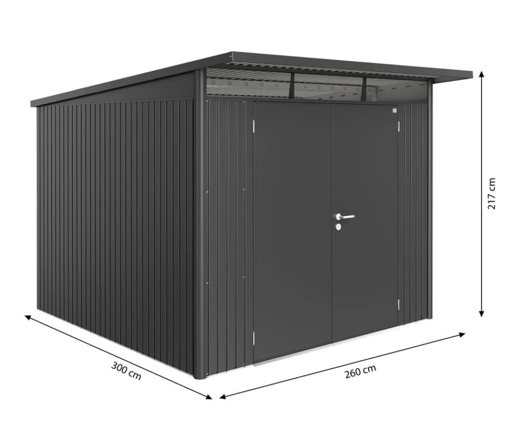 biohort Gartenhäuser & Gerätehäuser > Gerätehaus AvantGarde® A7, ca. B260/H217/T300 cm