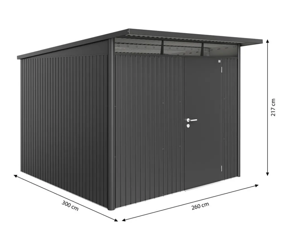 biohort Gartenhäuser & Gerätehäuser > Gerätehaus AvantGarde® A7, ca. B260/H217/T300 cm