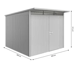 biohort Gartenhäuser & Gerätehäuser > Gerätehaus AvantGarde® A7, ca. B260/H217/T300 cm