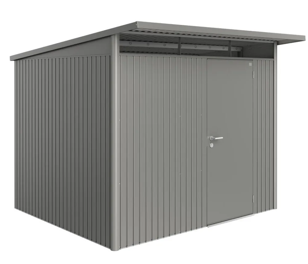 biohort Gartenhäuser & Gerätehäuser - Gerätehaus AvantGarde® Gr. A6, ca. B260/H218/T260 cm Quarzgrau