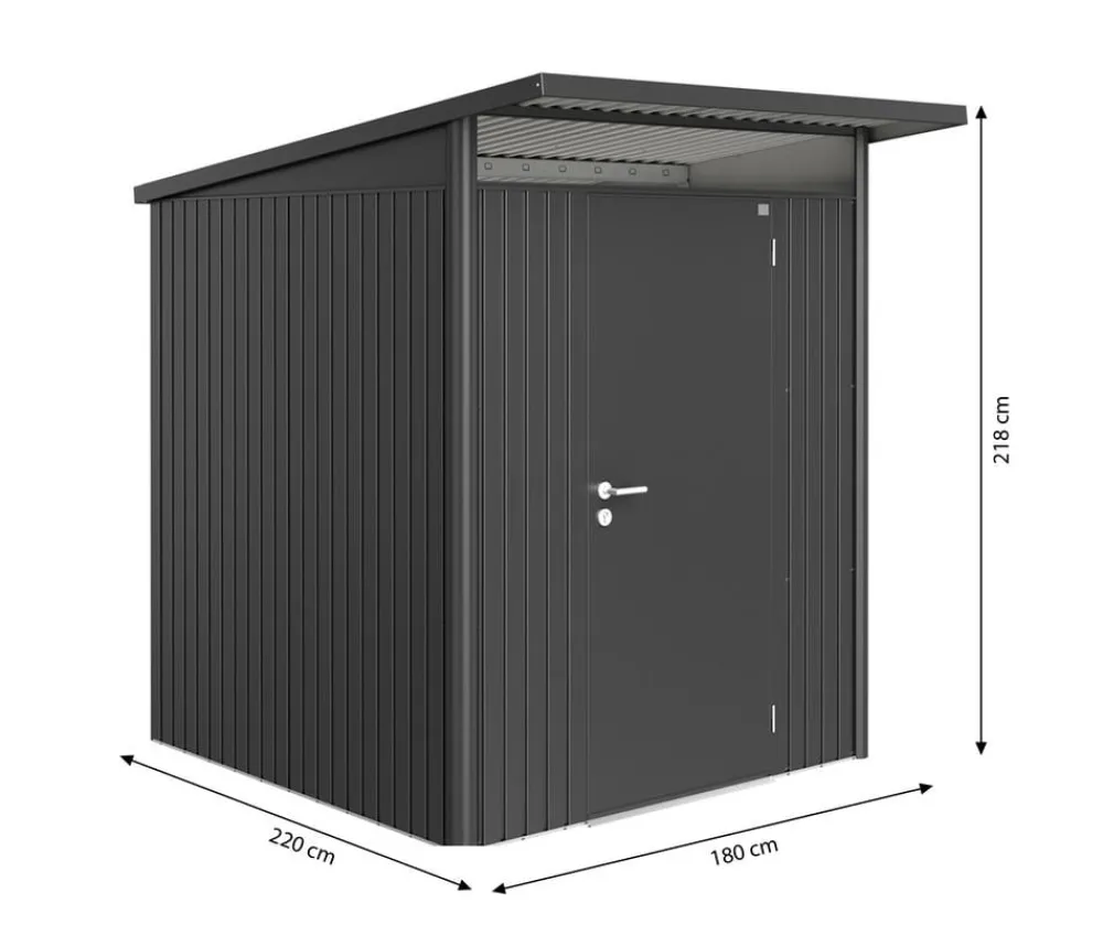 biohort Gerätehaus AvantGarde® A1, ca. B180/H250/T220 cm Dunkelgrau Online