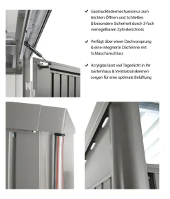 biohort Gartenhäuser & Gerätehäuser > Gerätehaus AvantGarde® A8, ca. B260/H222/T380 cm