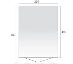 biohort Gartenhäuser & Gerätehäuser > Gerätehaus AvantGarde® A8, ca. B260/H222/T380 cm