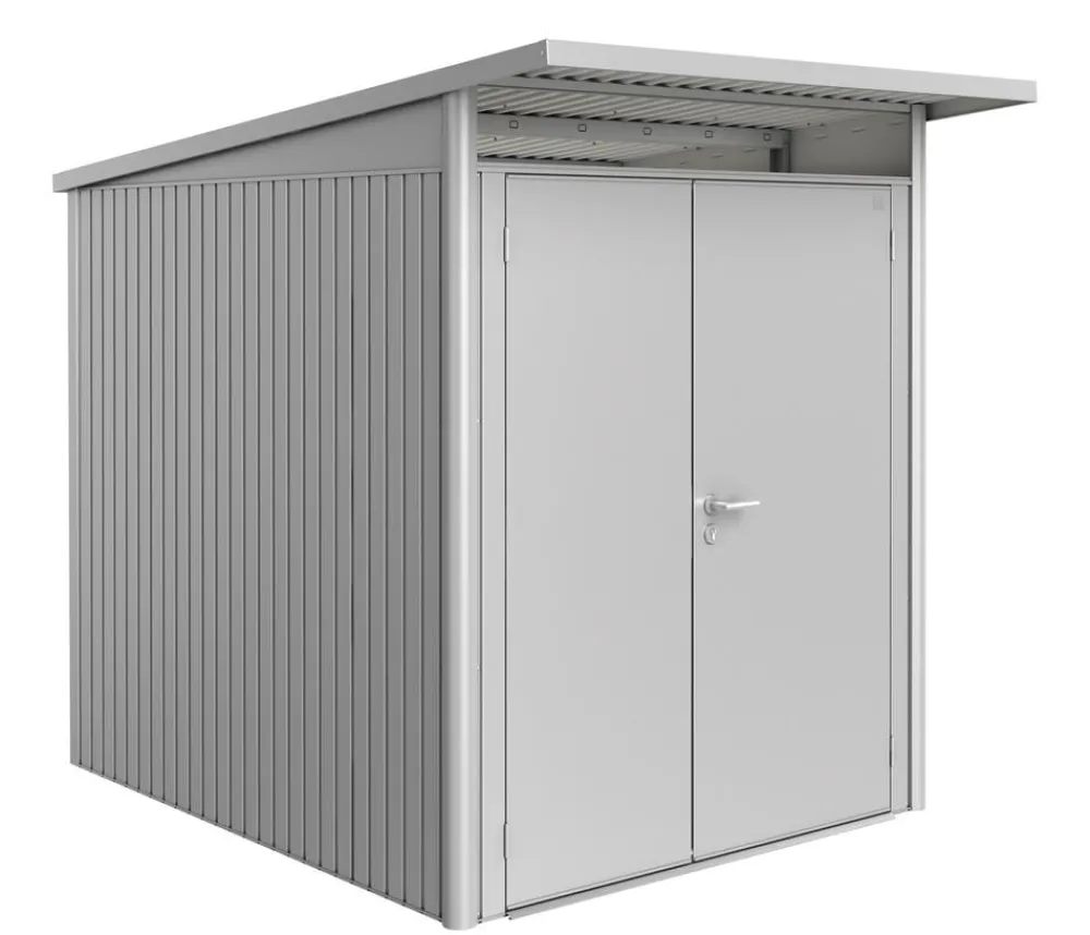 biohort Gartenhäuser & Gerätehäuser - Gerätehaus AvantGarde® A8, ca. B260/H222/T380 cm Quarzgrau