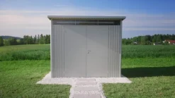 biohort Gartenhäuser & Gerätehäuser - Gerätehaus AvantGarde® Gr. A2, ca. B180/H218/T260 cm Dunkelgrau