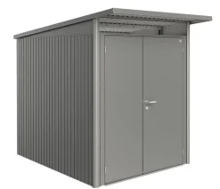 biohort Gartenhäuser & Gerätehäuser - Gerätehaus AvantGarde® Gr. A2, ca. B180/H218/T260 cm Quarzgrau