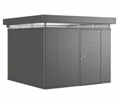 biohort Gerätehaus CasaNova® 3 x 3, ca. B328/H250/T328 cm Dunkelgrau Outlet