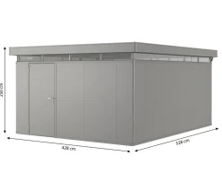 biohort Gerätehaus CasaNova® 4 x 5, ca. B428/H250/T528 cm Quarzgrau Hot