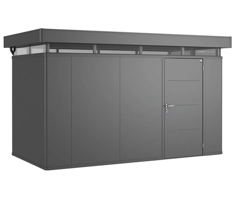 biohort Gartenhäuser & Gerätehäuser - Gerätehaus CasaNova® 4 x 2, ca. B428/H250/T228 cm Dunkelgrau