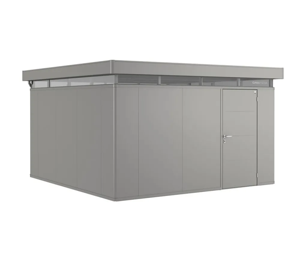 biohort Gartenhäuser & Gerätehäuser - Gerätehaus CasaNova® 4 x 4, ca. B428/H250/T428 cm Quarzgrau