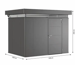 biohort Gartenhäuser & Gerätehäuser > Gerätehaus CasaNova® 3 x 2, ca. B328/H250/T228 cm