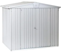 biohort Gerätehaus Europa 3, ca. B244/H203/T156 cm Silber Hot